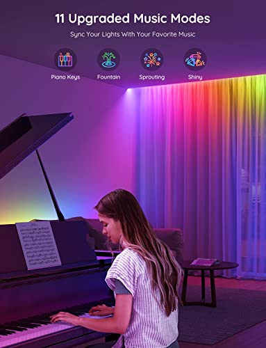 Govee RGBIC LED Strip Lights, Smart LED Lights for Bedroom, Bluetooth LED Lights APP Control, DIY Multiple Colors on One Line, Color Changing LED Strip Lighting Music Sync, Home Decor, 16.4ft - Image 5