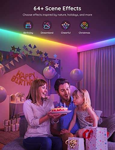 Govee RGBIC LED Strip Lights, Smart LED Lights for Bedroom, Bluetooth LED Lights APP Control, DIY Multiple Colors on One Line, Color Changing LED Strip Lighting Music Sync, Home Decor, 16.4ft - Image 6