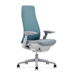 Haworth Fern Office Chair – Ergonomic and Stylish Desk Chair with Breathable Mesh Finish – with Lumbar Support (Cornflower)