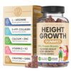 Height Growth Increase Vitamin Gummies, Calcium, Magnesium, Zinc, Ashwagandha, Glucosamine Grow Tall Supplement, Multivitamin for Kids, Teens, Adults