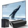 Hisense 100L10E 100-Inch 4K UHD Smart Laser Projector TV with Screen and 2.1 Audio System (2019)