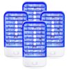 Indoor Bug Zapper 4 Pack, Electronic Mosquito Zapper Plug in Ultimate Mosquito Killer Lamp,Fruit Fly Traps Indoor for Home,Bedroom, Living Room,Office Insect Trap