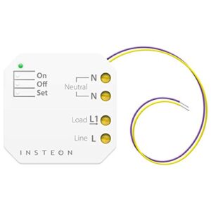 Insteon Micro Dimmer Switch Adapter, Inline Module, 2442-222 – Insteon Hub Required for Voice Control with Alexa & Google Assistant
