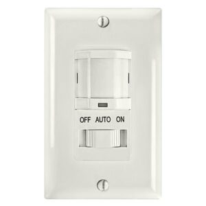 Intermatic iOS-DSIF-WH Motion Sensor, White – Automated Lighting Control with Adjustable Time Delay, Compatible with Lutron Caseta Home Automation Devices – Energy-Efficient & Reliable Performance
