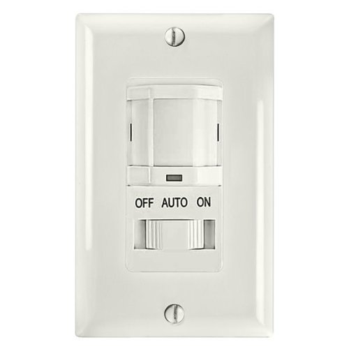 Intermatic iOS-DSIF-WH Motion Sensor, White – Automated Lighting Control with Adjustable Time Delay, Compatible with Lutron Caseta Home Automation Devices – Energy-Efficient & Reliable Performance