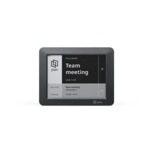 Joan 6 Black: Wireless E Ink Touch 6-Inch Display Meeting Scheduler – Smart Office Organizer, Calendar Sync