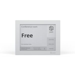 Joan 6 RE Gray: Wireless E Ink Touch 6-Inch Display Meeting Scheduler – Smart Office Organizer, Calendar Sync