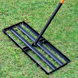 Lawn Leveling Rake, 30″x10″ Leveling Rake with 78 Inch Adjustable Handle, Stainless Steel, for Backyard, Garden, Golf Course, Farm & Pasture, Professional Lawn Care Tool