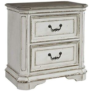 Liberty Furniture Industries Magnolia Manor 2 Drawer Night Stand, W28 x D17 x H28, White