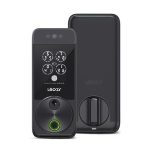 Lockly Visage Zeno Series Smart Lock, Facial Recognition & Fingerprint Keyless Entry Door Lock, Built-in Wi-Fi Deadbolt with Apple Home Key, PIN Genie Keypad, App Remote Control, Easy Installation