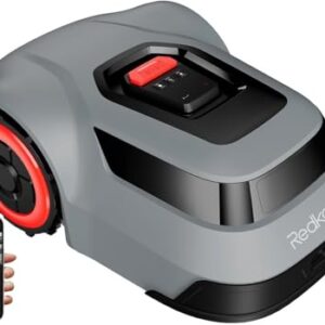 MGC500 Robot Lawn Mower with 393ft Boundary Wires for 0.12 Acre (1/8 Acre), 45% Slope, 70Mins Runtime, Auto Recharge, Automatic Robotic Lawn Mower w/Precise Location & Breakpoint Detection