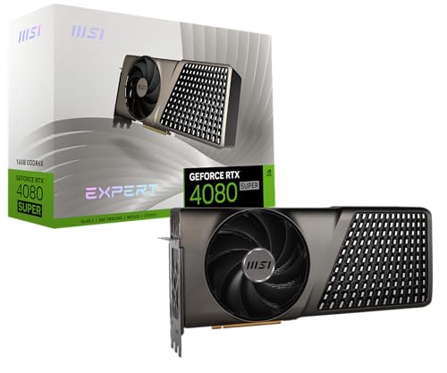 MSI Gaming RTX 4080 Super 16G Expert Graphics Card (NVIDIA RTX 4080 Super, 256-Bit, Extreme Clock: 2625 MHz, 16GB GDRR6X 23 Gbps, HDMI/DP, Ada Lovelace Architecture)