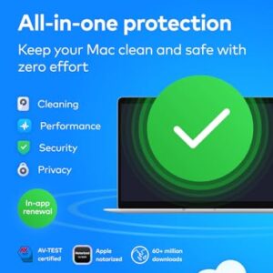 MacKeeper Antivirus + Cleaner | Your Mac’s Virus Protection & Cleaning Software in 2024 | 1 month | 1 Mac | Activation Code by email