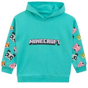 Minecraft Hoodie For Girls | Gaming Girls Hoodie | Clothing For Gamers | 6-14