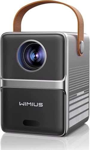 Mini Projector with WiFi and Bluetooth – 【Electric-Focus/Auto Keystone/Short Throw/550 ANSI】WiMiUS 1080P Portable Outdoor Movie Home Theater Proyector Compatible with HDMI,USB,AV,Phone/Tablet/Laptop