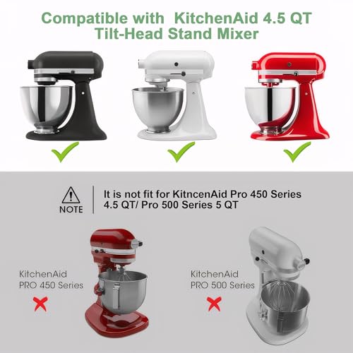 Mixer Slider Mat for KitchenAid 4.5 QT Tilt Head Stand Mixer, Acrylic Convenient Sliding Tray Appliance Sliders for Kitchen Appliances Kitchen Aid Mixers Accessories, Clear - Image 3