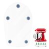 Mixer Slider Mat for KitchenAid 4.5 QT Tilt Head Stand Mixer, Acrylic Convenient Sliding Tray Appliance Sliders for Kitchen Appliances Kitchen Aid Mixers Accessories, Clear