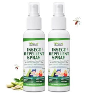 Mosquito Repellent Spray – Plant-Based Natural Insect Repellent Spray with Essential Oils, DEET-Free, Long-Lasting Protection (2 Fl Oz, 2 Pack)