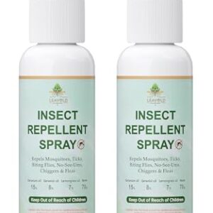 Mosquito Repellent Spray for Body, Made with Plant Essential Oils,Insect Spray Natural Bug Repellent for Skin DEET-Free Travel Size 2Fl Oz (2 Pack)