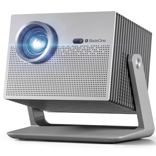 Netflix Projector, 1080P Portable Projector with WiFi and Bluetooth, True 600 ISO ANSI Lumens, 360° Adjustable Gimbal Stand, Auto Keystone Video Projector, MAX 200”Display