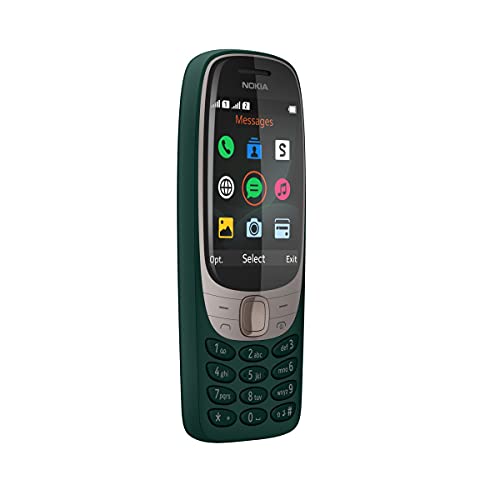 Nokia 6310 (2021) Dual-SIM 16MB ROM + 8MB RAM (GSM Only | No CDMA) Factory Unlocked 2G GSM Cell-Phone (Dark Green) – International Version