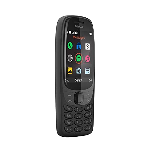 Nokia 6310 (2021) Dual-SIM 8MB ROM + 16MB RAM (GSM Only | No CDMA) Factory Unlocked 2G GSM Cell-Phone (Black) – International Version