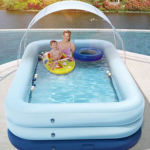Paddling Pools Large Removable Pools for Family 3 Layer Automatic Inflatable Swimming Pool for Ocean Ball PVC Bath (Size : L) (One Color M) (One Color Large) - Image 3