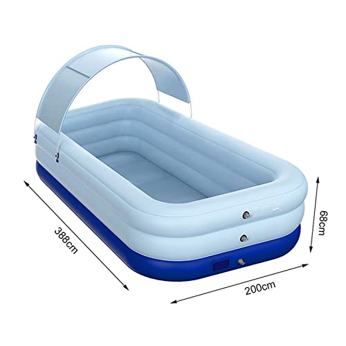 Paddling Pools Large Removable Pools for Family 3 Layer Automatic Inflatable Swimming Pool for Ocean Ball PVC Bath (Size : L) (One Color M) (One Color Large) - Image 4