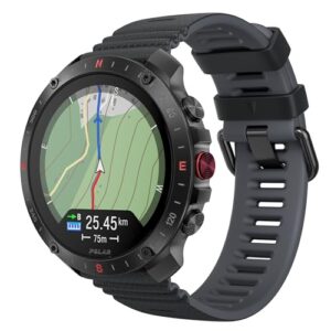 Polar Grit X2 Pro Premium GPS Smart Sports Watch – Ultimate Outdoor Adventure Watch with Rugged Design, Advanced Navigation, Sports Tracking, and Heart Rate Technology, Night Black