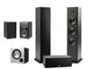 Polk Audio 5.1 Channel Home Theater System with Powered Subwoofer |Two (2) T15 Bookshelf, One (1) T30 Center Channel, Two (2) T50 Tower Speakers, PSW10 Sub | Alexa + HEOS