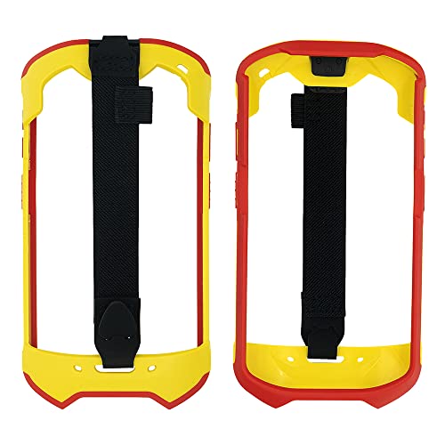 Protective Cover Bumper Case Rugged Boot with Hand Strap for Zebra TC51 TC510K TC52 TC56 TC57 (Red+Yellow) - Image 3