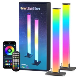 RGB Light Bar,Smart LED Light Bar for Room,16 Million Colors,Three Control Modes,Dynamic Music Sync Mode,213 Preset Modes,USB Interface(Without Adapter)