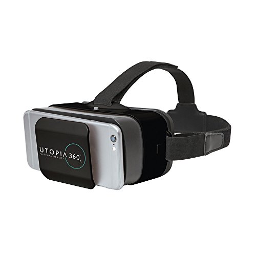 ReTrak Emerge Utopia 360 Virtual Reality 3D Headset, Low Profile, Light, Black, Compatible with Oculus Devices, Windows 10, Oculus Operating System