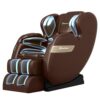 Real Relax 2025 Full Body Massage Chair of Dual-core S Track,Shiatsu Massage Recliner of Zero Gravity with APP and LCD Control,Lower Back and Calf Heating,Bluetooth,Home or Office Use,Brown
