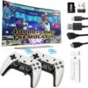 Retro Game Console Stick Pro, Built-in 23 Emulators 40000+ Classic Video Games with 4K HDMI and Dual 2.4G Wireless Controllers (128GB) Plug Preloaded Electronic Game (128G)