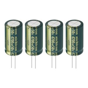 SING F LTD 4PCS 4700uF 50V Capacitors Aluminium Electrolytic Capacitor 18x35mm for Smart Home Appliances Medical Equipment Communication Equipment LED Lighting