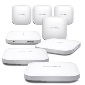 SONICWALL SONICWAVE 621 (US ONLY) Wireless Access Point 8-Pack Secure Upgrade Plus with Secure Cloud WiFi Management and Support 3YR (NO POE) (03-SSC-0720)