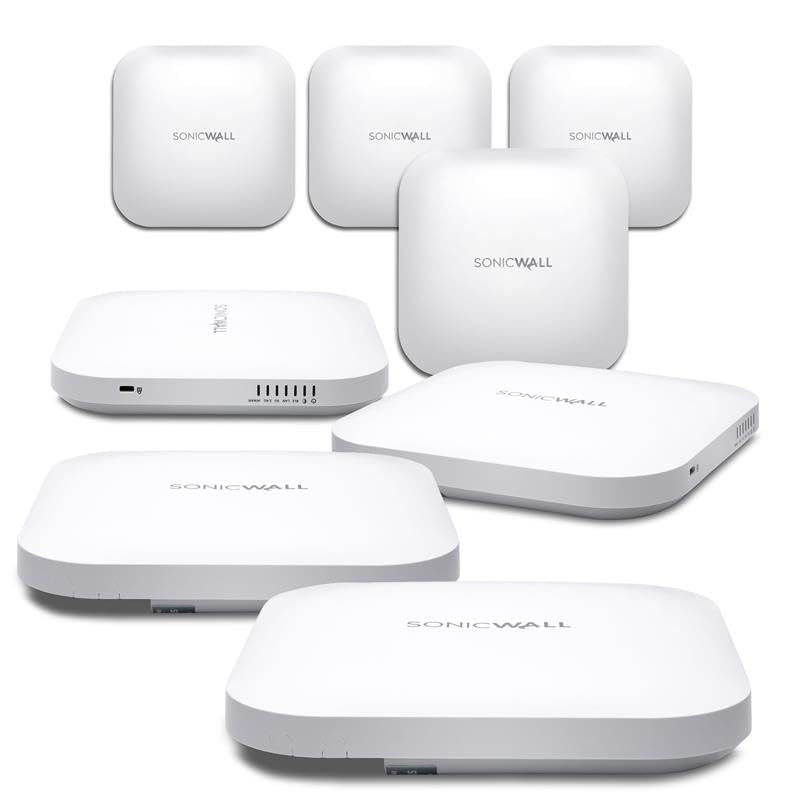 SONICWALL SONICWAVE 621 (US ONLY) Wireless Access Point 8-Pack Secure Upgrade Plus with Secure Cloud WiFi Management and Support 3YR (NO POE) (03-SSC-0720)