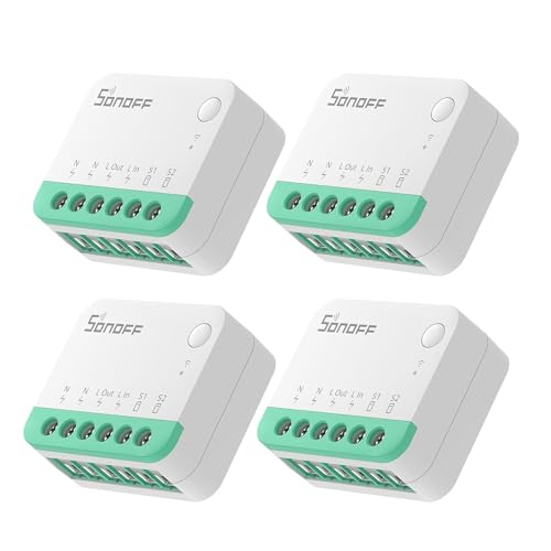 SONOFF MINIR4M Matter Smart Switch, Universal DIY Module for Smart Home Automation Solution, Compatible with Alexa & Google Home Assistant, 4 Pack