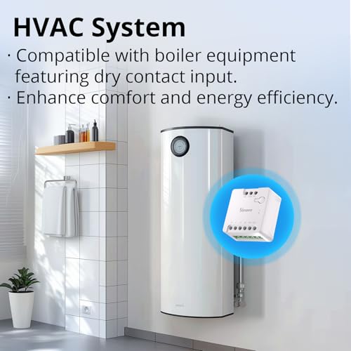 SONOFF WiFi Mini-D Smart Switch with Matter,Home Automation,Dry Contact Output,Supports AC or DC Input,Compatible Alexa & Google Home,for Garage Doors,Boilers,DC Low Power Motors/Solenoid Valves - Image 4