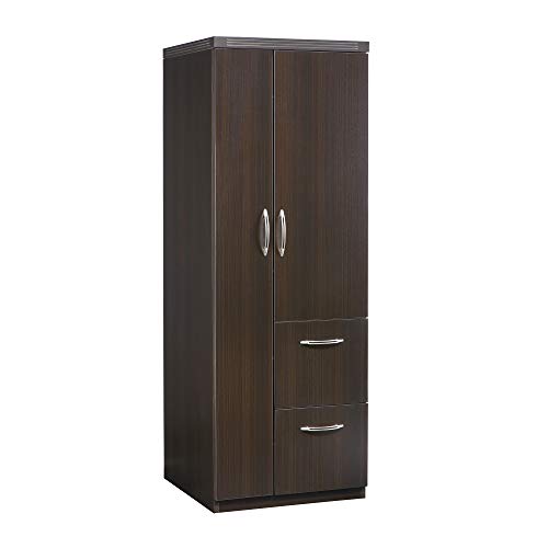 Safco Mayline APSTLDC Aberdeen Personal Storage Tower with 2 Doors and 2 Drawers, Mocha Tf