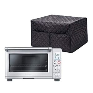 Smart Oven Cover, ConvectionToaster Oven Cover, Diamond Collection Kitchen Appliance Case With Two Big Pockets,Provide Yeal Around Protection For Your Appliance (Black)