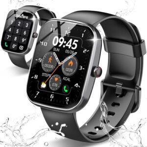 Smart Watch, 1.91″ HD Screen Smartwatch for Men Women, Fitness Watch with Heart Rate/Sleep Monitor/Steps Monitor, 110+ Sports Modes, IP68 Waterproof Activity Trackers for Android iOS