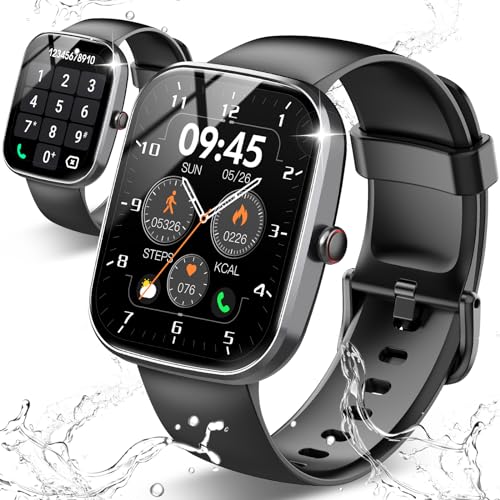 Smart Watch, 1.91″ HD Screen Smartwatch for Men Women, Fitness Watch with Heart Rate/Sleep Monitor/Steps Monitor, 110+ Sports Modes, IP68 Waterproof Activity Trackers for Android iOS