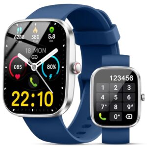 Smart Watch(Answer/Make Calls), 1.91″ Smartwatches for Men Women, Fitness Tracker with 110+ Sport Modes, IP68 Waterproof, Heart Rate/Sleep/Spo2 Monitor, Pedometer, Activity Tracker for Android iOS