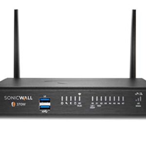 Sonicwall TZ370W Total Secure – 1YR Advanced Edition (02-SSC-6826) | TZ370W Wireless Network Security Appliance with 1 Year Advanced Protection Service Suite | Next-Generation Firewall