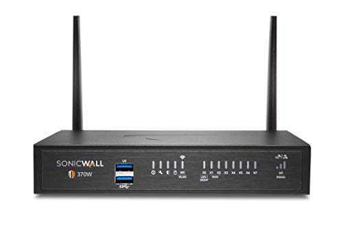 Sonicwall TZ370W Total Secure – 1YR Advanced Edition (02-SSC-6826) | TZ370W Wireless Network Security Appliance with 1 Year Advanced Protection Service Suite | Next-Generation Firewall