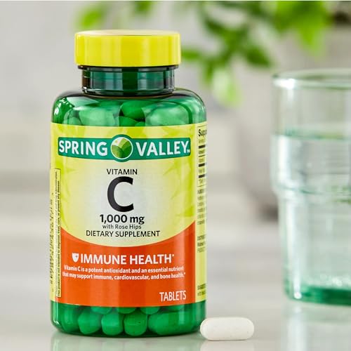 Spring Valley Vitamin C 1000mg with Rose HIPS Tablets Dietary Supplement, 500 Count, Antioxidant Protection* (Pack of 1) - Image 5