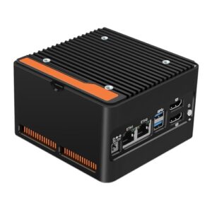 StoneStorm 4-Bay NAS Mini PC Dual 2.5GbE i226-v LAN Ports, 12th Gen. N150 with DDR5 MAX 48GB, 4 M.2 NVMe 2280, Dual 4K Display, 2 USB3.2 10Gbps for Micro Firewall Router/Pocket Computer (Barebone)