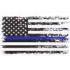 Thin Blue Line Sticker – Back The Blue Distressed American Flag Police Decal for Cars, Trucks & Vehicle Windows – Made in USA (5.9×3.2 inches)